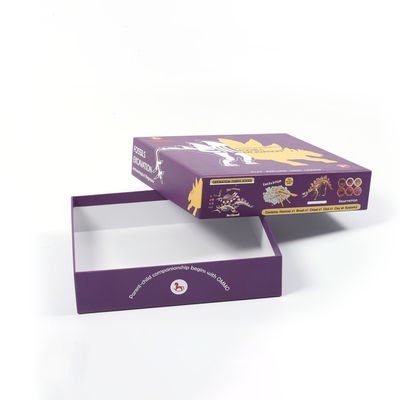 Giá tốt. Logo nổi bật Sản phẩm giấy đen nhẹ hộp quà tặng để chơi thẻ hình dạng không đều trực tuyến